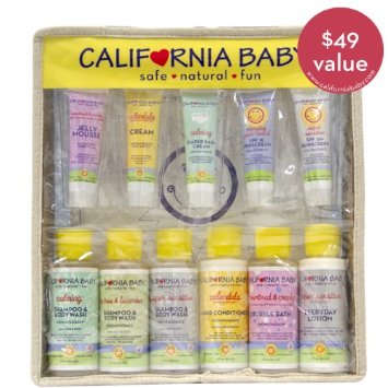 California Baby加州寶貝嬰幼兒護膚品旅行套裝   特價$21.27 