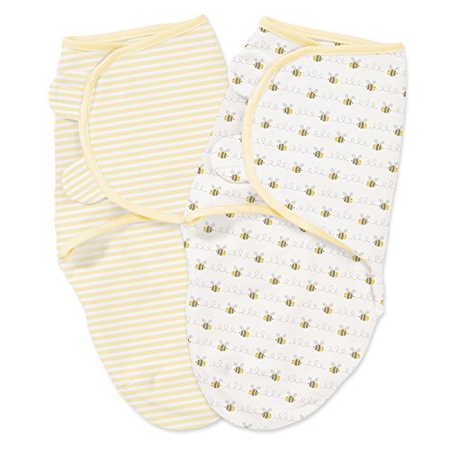 Summer Infant SwaddleMe 2 Piece Adjustable Infant Wrap, Bee Lining, Small/Medium, only $13.99