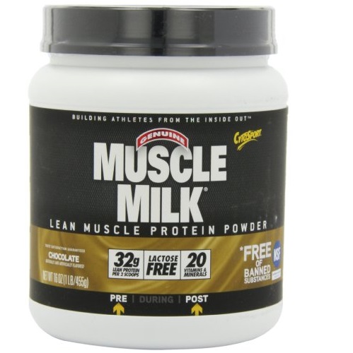 史低價！Cytosport Muscle Milk 減脂乳清蛋白粉，巧克力口味， 1 磅，原價$20.90，現僅售$14.13，免運費
