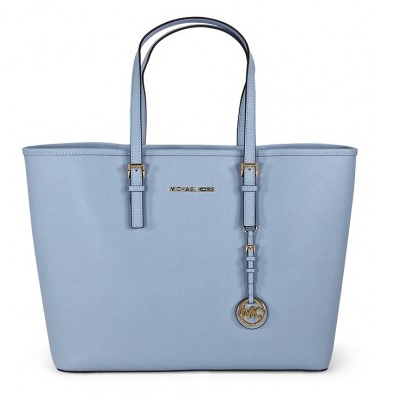 MICHAEL KORS Jet Set Travel Saffiano Leather Tote - Pale Blue, only $151.39, free shipping after using coupon code 