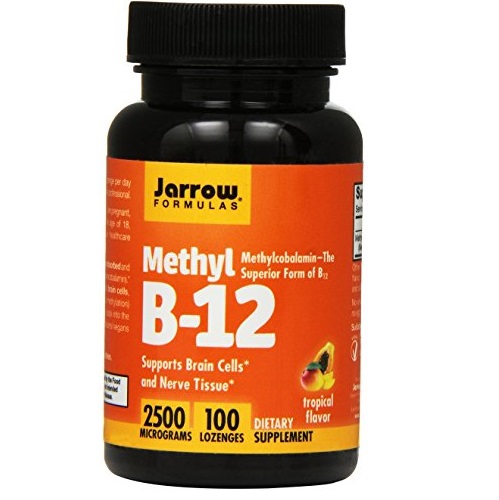Jarrow Formulas Methyl B-12,Supports Brain Cells and Nerve Tissue, 2500 mcg, 100 Lozenges, only $10.82, free shipping after using SS