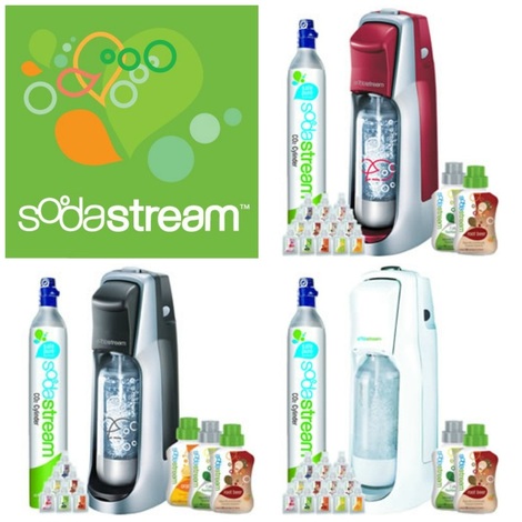 SodaStream Fountain Jet Soda Maker Set with Four 1L Bottles and 30L CO2 Carbonator $53.99 