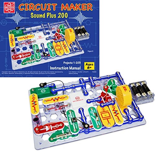 Elenco Circuit Maker 200 Sound Plus Electronics Discovery Kit, only $28.49 