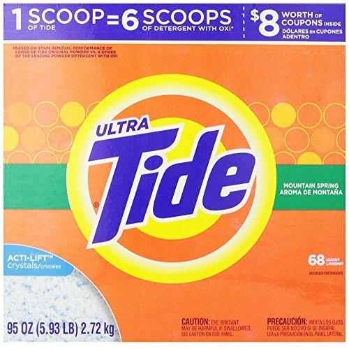 Tide Mountain Spring HE Turbo Powder Laundry Detergent, 68 Loads, 95 Oz, only $10.96, free shipping after clipping coupon and using SS