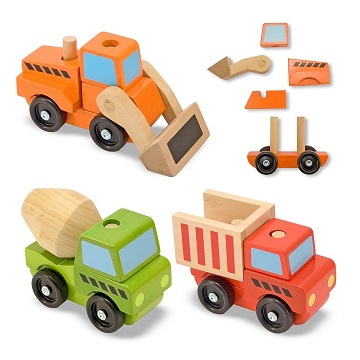 Melissa & Doug Stacking Construction Vehicles, only $9.99 