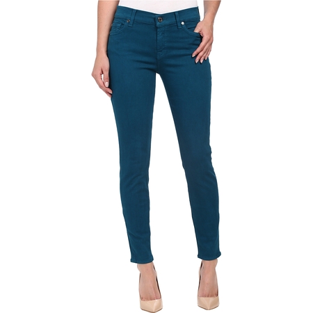 7 For All Mankind The Ankle Skinny in Nautical Teal, only $45.99, free shipping