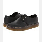 Dr. Martens York Plain Toe中性款真皮休闲马丁鞋 黑色 仅售$40.99