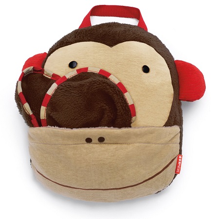 Skip Hop 動物園系列 小猴子兒童旅行毯/抱枕，原價$20.00，現僅售 $14.58