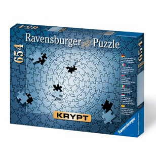 Krypt Silver 654 Piece Blank Puzzle Challenge  $12.03 