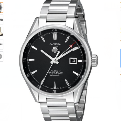 史低价！豪雅TAG Heuer卡莱拉系列男士机械手表，原价$3,300，现仅售$1,710.00，免运费