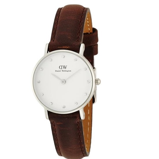 Daniel Wellington Classy York White Dial Brown Leather Ladies Watch 0923DW, only $66.99, free shipping after using coupon code