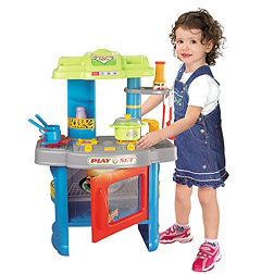 Berry Toys Fun Cooking Plastic Play Kitchen, Blue $19.76