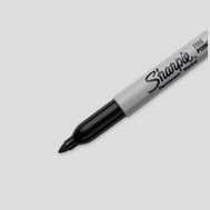 Sharpie Permanent Markers, Fine Point, Black, 2 Pack (30162PP) $0.99