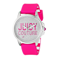 Juicy Couture Women's 1901144 Jetsetter Stainless Steel Watch with Hot Pink Silicone Band $50.00, FREE shipping