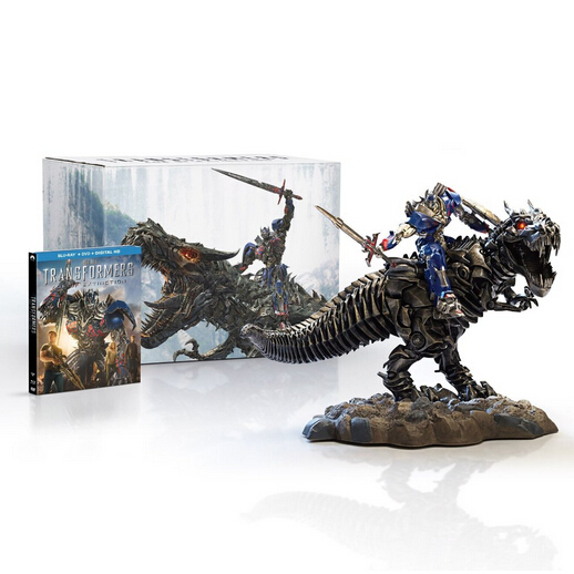 Transformers: Age of Extinction Limited Edition Gift Set with Grimlock and Optimus Collectible Statue [Blu-ray]  $29.99