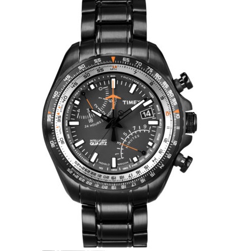 Timex Men's Aviator | Fly-Back Chronograph Slide-Rule Black Bracelet | T2P103, only $64.99, free shipping