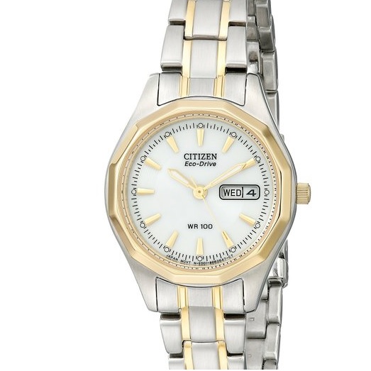 Jomashop：Citizen西鐵城 EW3144-51A 光動能女式腕錶，原價$250.00，現使用折扣碼后僅售$114.99，免運費