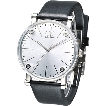 Calvin Klein Cogent 男士簡約不鏽鋼石英錶 型號K3B2T1C6  特價僅售$88