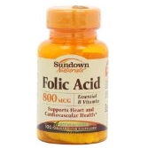 Sundown Naturals Folic Acid, 800 mcg, 100 Tablets (Pack of 3) $2.45 REE Shipping on orders over $49