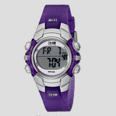 Timex Women's T5K459 1440 Sports Digital Purple Resin Watch $7.71