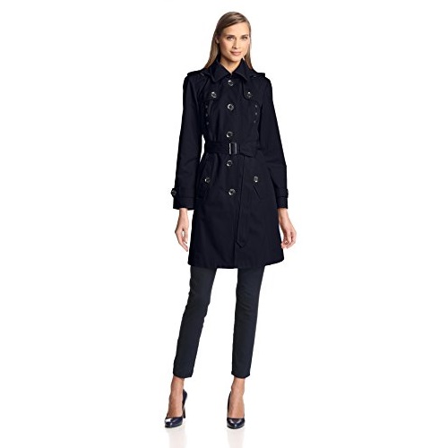 London Fog Heritage Women's Single Breasted Trench Coat with Hood, only $74.13, free shipping