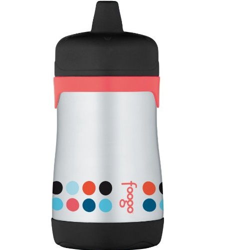 THERMOS FOOGO Vacuum Insulated Stainless Steel 10-Ounce Hard Spout Sippy Cup, Poppy Patch Pattern, only $8.16