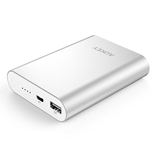 [Qualcomm Certified] Aukey Quick Charge 2.0 10400mAh Portable External Battery Fast Charger (16.2W / 5V 9V 12V Supported, Quick Charge Input and Output) - Silver by Aukey, only $16.99 after using coupon code 