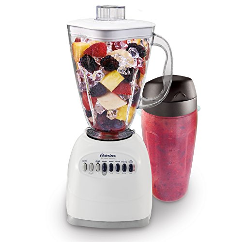Oster 006640-BG3-000 Simple Blend 100 10 Speed Blender with Blend and Go Cup, White, only $19.99