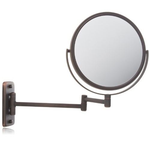 Jerdon JP7506BZ 8-Inch Wall Mount Makeup Mirror with 5x Magnification, Bronze Finish, only $19.88