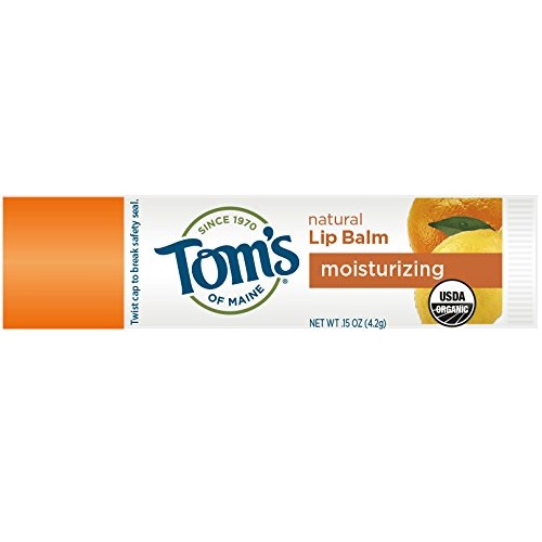 Tom's of Maine 天然有机唇膏，4.2g/支，共4支，现点击coupon后仅售$8.37，美国境内免运费。可直邮中国！