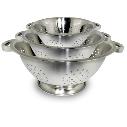 ExcelSteel Stainless Steel Colanders, Set of 3, only  $13.03