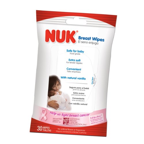 NUK 母乳乳房濕巾，30張，原價$3.99，現點擊coupon后僅售$3.19 