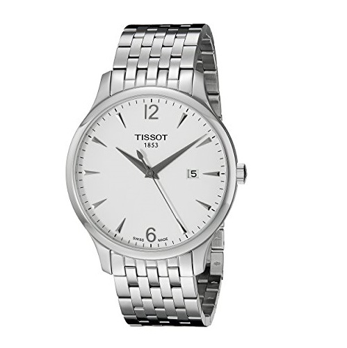 Tissot Men's T0636101103700 Tradition Analog Display Swiss Quartz Silver Watch, only $235.00, free shipping