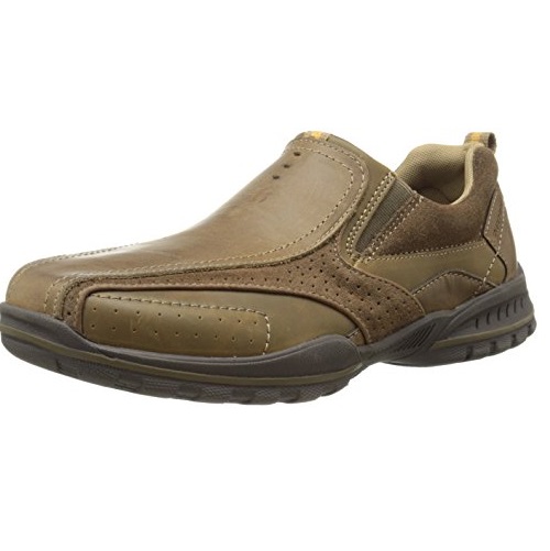 Skechers 斯凱奇 USA Vorlez Conven 男士休閑皮鞋，原價$80.00，現最低僅售$28.28。可直郵中國！