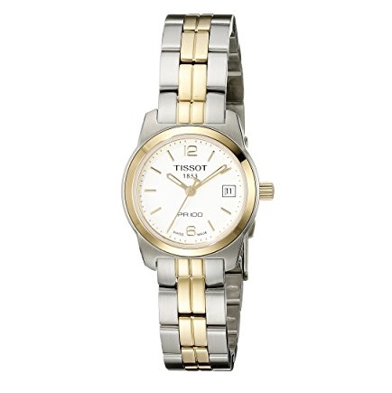 Tissot Women's T0492102201700 PR 100 Analog Display Swiss Quartz Two Tone Watch, only $199.99, free shipping after automatic discount for PRIME members ONLY