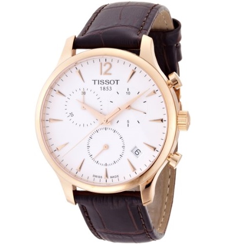 Tissot Men's T0636173603700 Tradition Analog Display Swiss Quartz Brown Watch, only $309.00, free shipping