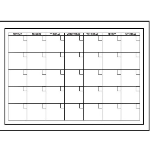 Brewster Wall Pops WPE94575 Peel & Stick White Board with Marker Monthly Calendar, only $9.97