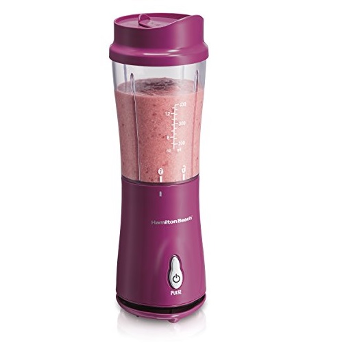 Hamilton Beach 51131 Single-Serve Blender with Travel Lid, Red, only $14.85