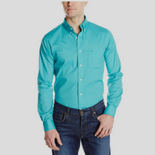 Dockers Men's Long-Sleeve Solid Button-Front Shirt $21.15