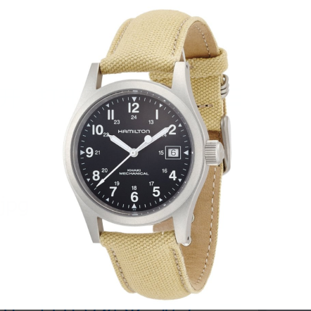 Hamilton Men's H69419933 Khaki Field Black Dial Watch $268.95 , FREE shipping
