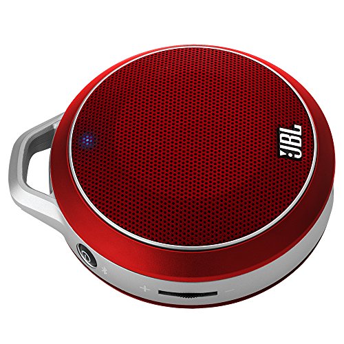 JBL Micro Wireless Ultra-Portable Speaker with Built-In Bass Port and Wireless Bluetooth Connectivity (Red), only $28.00