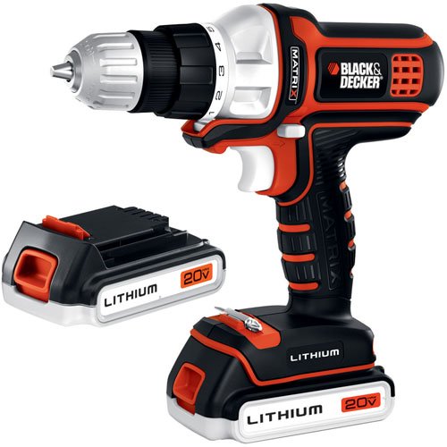 Black & Decker BDCDMT120-2 20-Volt MAX Lithium-Ion Matrix Drill with 2 Batteries, only $67.17, free shipping after automatic discocunt at checkout.