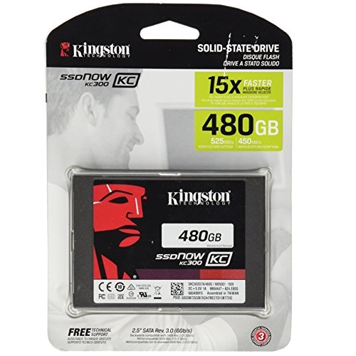 Kingston 金士顿  SSDNow KC300  480 GB 固态硬盘，原价$400.00，现仅售$234.74，免运费