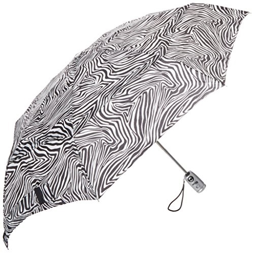 史低价！London Fog 伦敦雾 斑马纹自动折叠伞，原价$45.00，现仅售$20.01。Prime会员在自动折扣后仅售 $16.01。可直邮中国