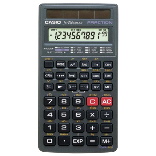 Casio fx-260 SOLAR Scientific Calculator, Black, only $5.99