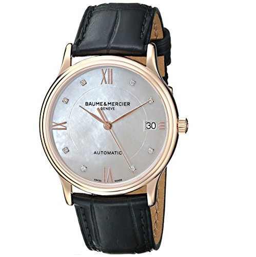 Baume & Mercier 名士Classima克萊斯麥系列 A10077 女士自動機械手錶，原價$5,700.00，現使用折扣碼后僅售$2391.18，免運費