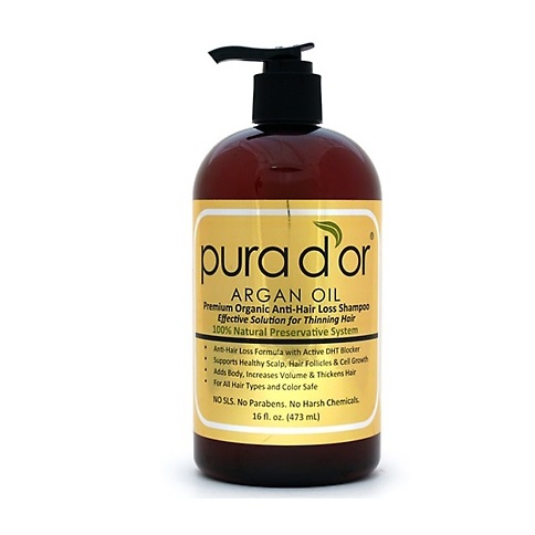 Pura d'or Premium Organic Anti-Hair-Loss Shampoo with Argan Oil; 16 Fl. Oz., only $25.19, free shipping after using coupon code 