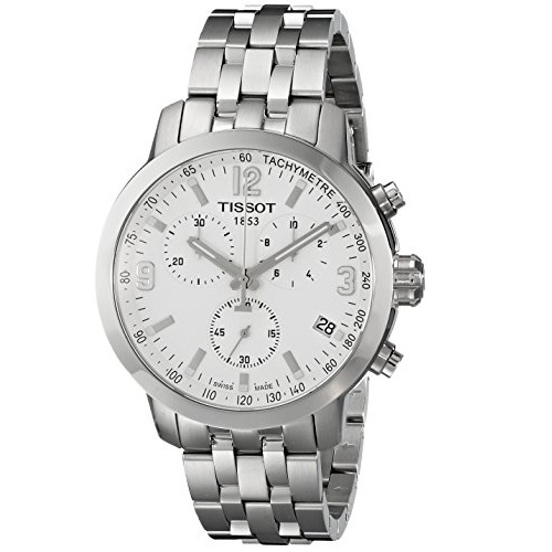 Tissot天梭T0554171101700 男士不鏽鋼石英手錶，原價$575.00，現僅售341.89，免運費