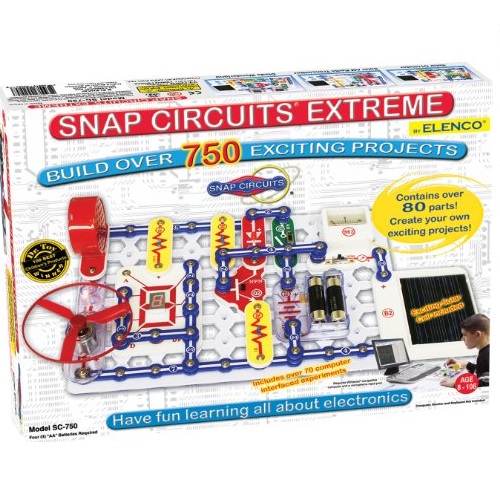 Elenco Snap Circuits Extreme SC-750 Electronics Discovery Kit, only $57.65, free shipping