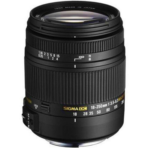 $249.99 ($399, 37% off) Sigma 18-250mm F3.5-6.3 DC OS HSM Macro Lens